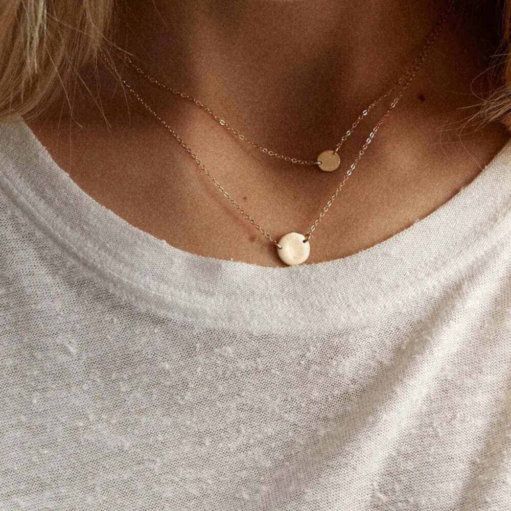 ⚜️𝟯𝟬%𝗢𝗙𝗙 𝗯𝘂𝗻𝗱𝗹𝗲𝘀 𝟯+⚜️ NEW 9mm Coin Charm Stainless Steel Necklace - Picture 9 of 15